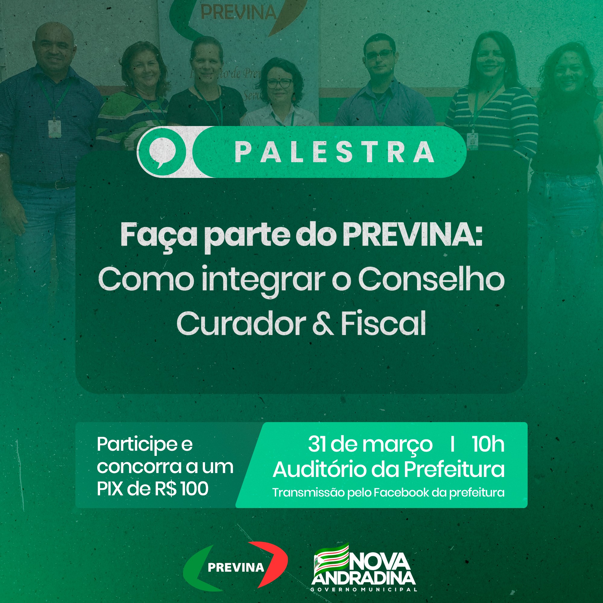 PALESTRA "Como Integrar o Conselho Curador e Fiscal do PREVINA"